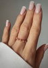 Elastic Ring Natural Stones Amazonite and Pearls Silver Gold Plated