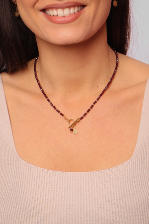 Naszyjnik granat z zawieszką