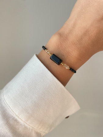 Bracelet Natural Stones Rose Quartz and Rhodochrosite