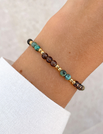 Talizman - kwarc dymny, turkus afrykański, hematyt - ochrona i relacje