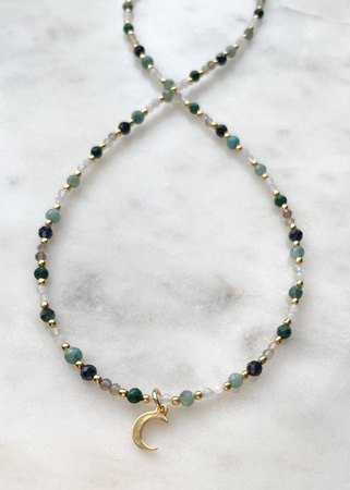 Naszyjnik Znak Zodiaku Byk Kamienie Naturalne z Zawieszką