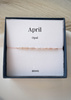 Birthstone Bracelet for April Silver
