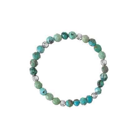 Pierścionek elastyczny kamienie naturalne turkus afrykański