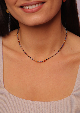 Naszyjnik Znak Zodiaku Panna Kamienie Naturalne