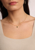 Necklace made of natural stones dendritic agate gold-plated toggle with a pendant