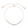 Birthstone Bracelet for April Silver