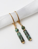 3 cm gold-plated, faceted hoop earrings