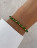 Bransoletka na gumce jadeit zielony - szczęście, pomyślność, spełnienie marzeń