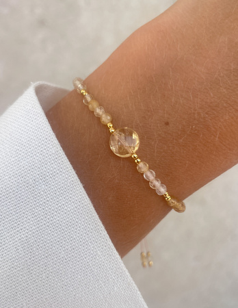 Bransoletka na nici z cytrynu - sukces, szczęście i dobrobyt