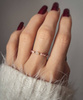 Elastic Ring Natural Stones Rose Quartz and Rhodochrosite