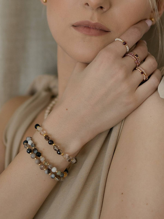 Bransoletka na gumce z Jaspisów