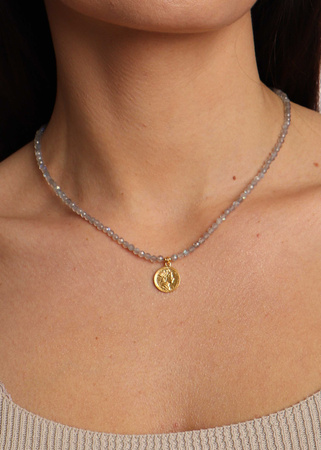 Necklace made of natural spinel stones