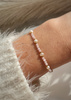 Bracelet Natural Stones Rose Quartz and Rhodochrosite
