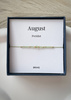 Birthstone Bracelet for August Gold-Plated Silver