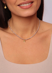 Necklace made of natural spinel stones