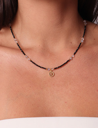 Necklace made of natural spinel stones