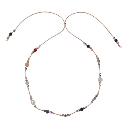 Bransoletka znak zodiaku Ryby srebrne kulki 