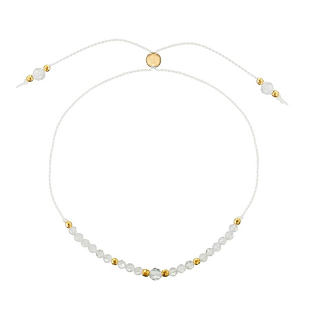 Birthstone Bracelet for June Gold-Plated Silver