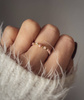 Elastic Ring Natural Stones Rose Quartz and Rhodochrosite