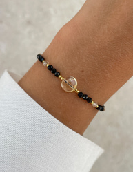 Bracelet Natural Stones Rose Quartz and Rhodochrosite