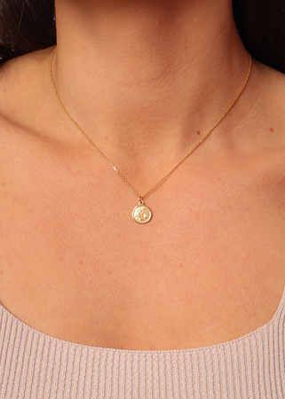 Łańcuszek z zawieszką monetą