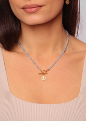 Necklace made of natural spinel stones