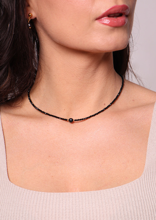 Naszyjnik czarny turmalin ochrona