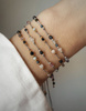 Bracelet with the zodiac sign Libra with gold-plated balls