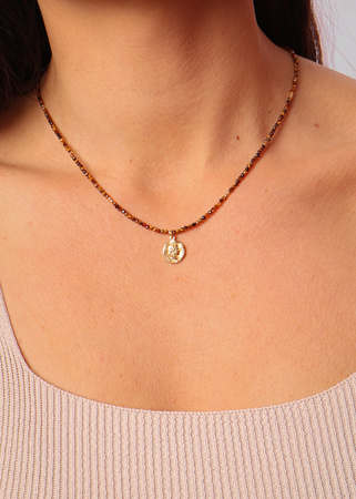 Naszyjnik tygrysie oko z zawieszką