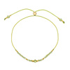Birthstone Bracelet for August Gold-Plated Silver