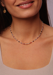 Necklace Pisces Zodiac Sign Natural Gold-Plated