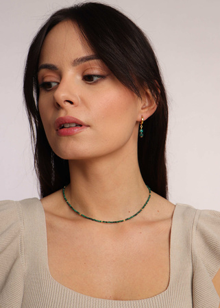 Necklace made of natural spinel stones