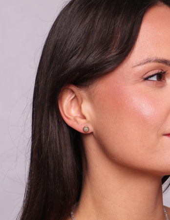 3 cm gold-plated, faceted hoop earrings