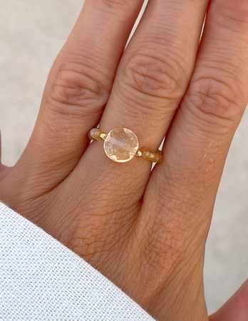 Pierścionek elastyczny - Cytryn