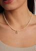 Pearl Necklace "Mia" gold-plated silver  with a pendant