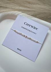 Birthstone Bracelet for June Gold-Plated Silver