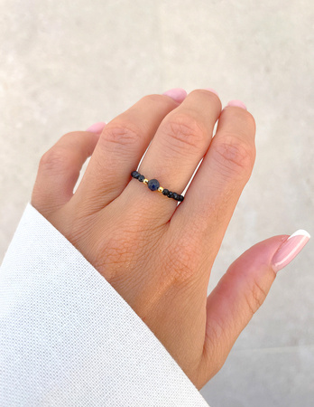 Pierścionek elastyczny - Szafir