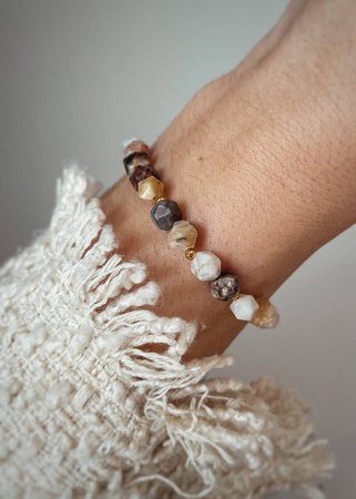 Bransoletka na gumce z Jaspisów