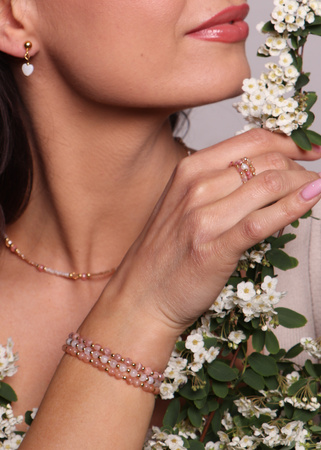 Naszyjnik cyrkonia jadeit toho