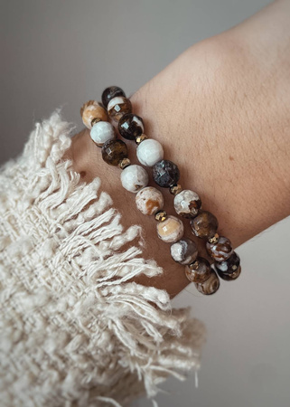 Bransoletka na gumce z Jaspisów