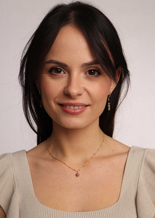 Necklace made of natural stones dendritic agate gold-plated toggle with a pendant