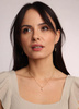 Necklace made of natural stones dendritic agate gold-plated toggle with a pendant