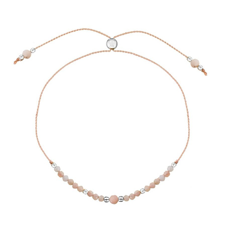 Birthstone Bracelet for April Silver