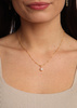 Necklace made of natural stones dendritic agate gold-plated toggle with a pendant
