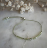 Birthstone Bracelet for August Silver