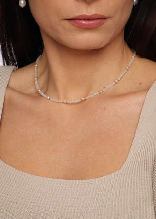 Naszyjnik Agat i Perła Naturalna