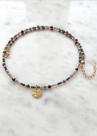 Naszyjnik Znak Zodiaku Baran Kamienie Naturalne z Zawieszką