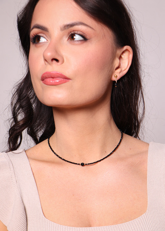 Naszyjnik czarny turmalin ochrona