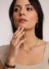 Necklace made of natural spinel stones