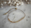 Birthstone Bracelet for November Gold-Plated Silver
